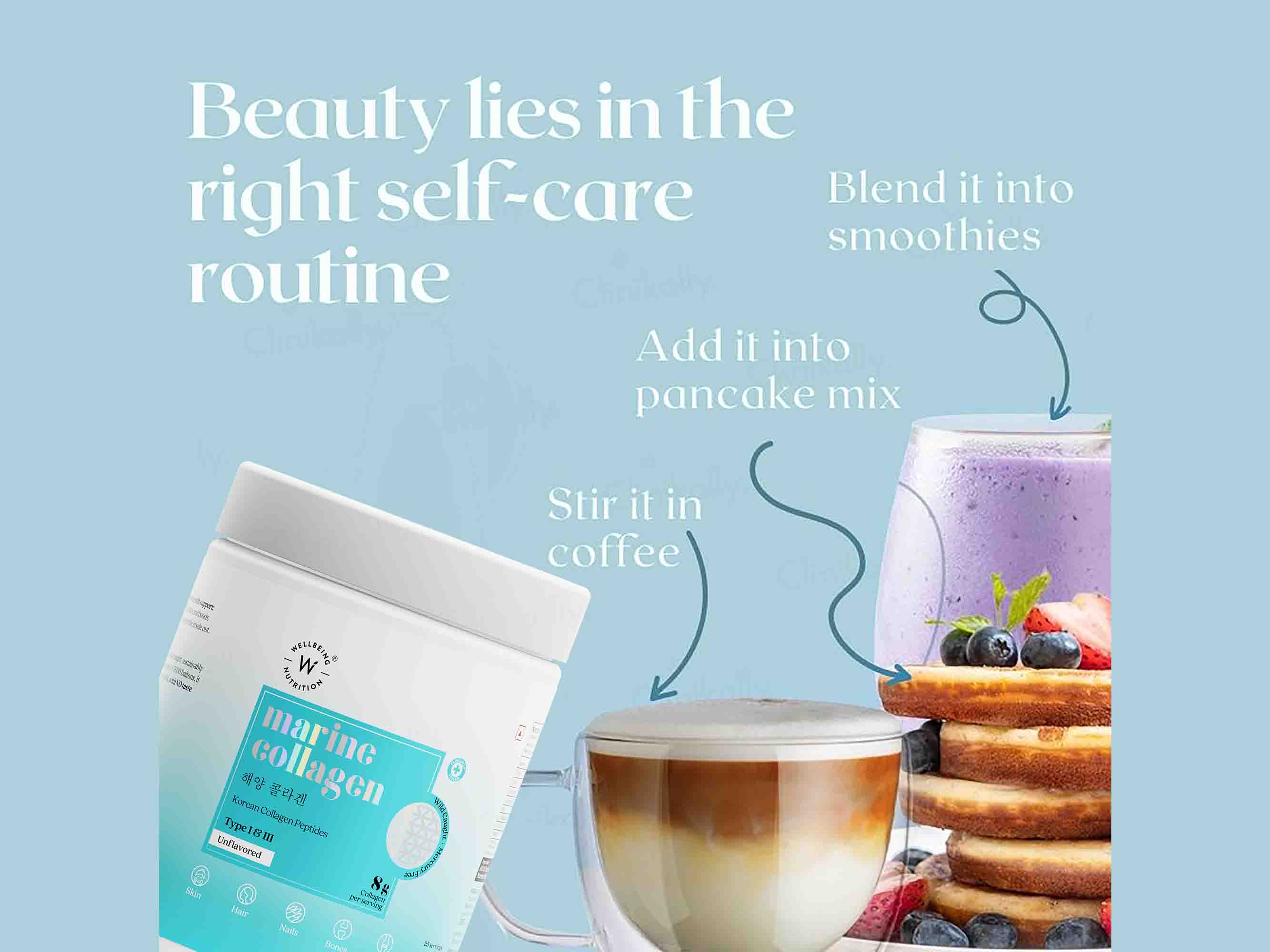 Wellbeing Nutrition Korean Marine Collagen Powder-Clinikally