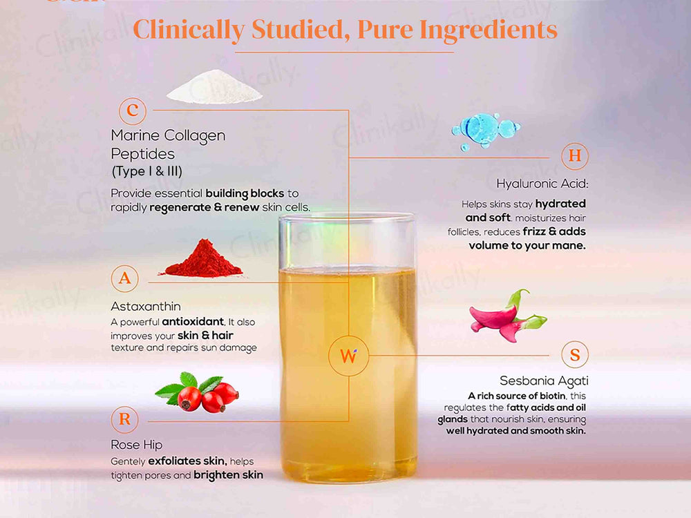 Wellbeing Nutrition Beauty Korean Marine Collagen Powder - Mango Peach Flavour-Clinikally