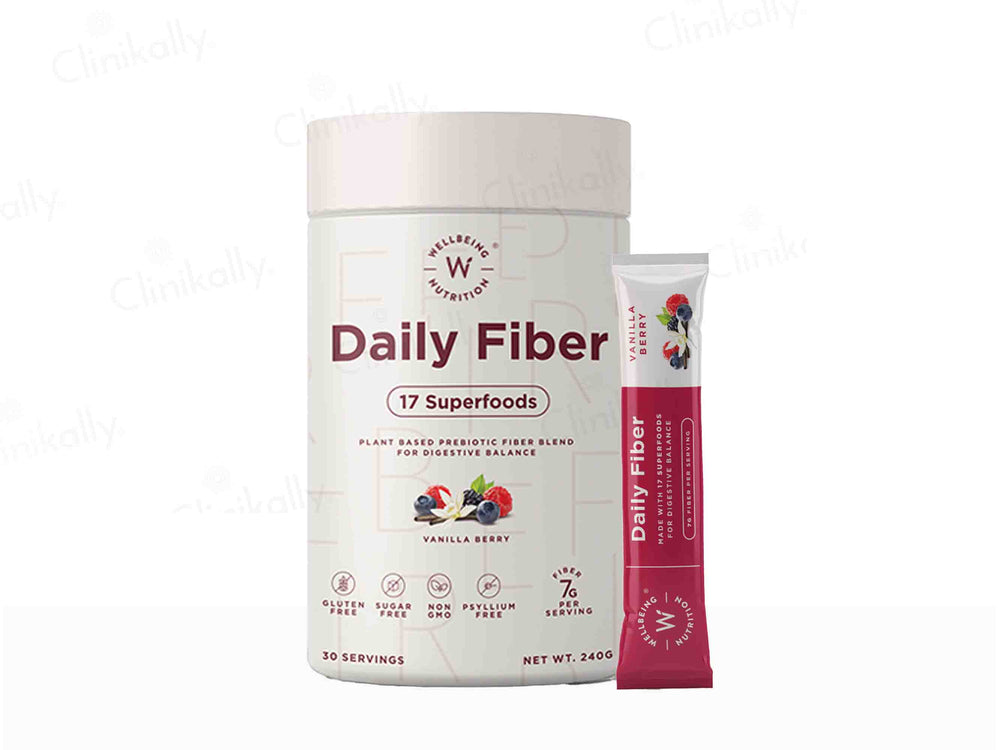 Wellbeing Nutrition Daily Fiber Powder - Clinikally