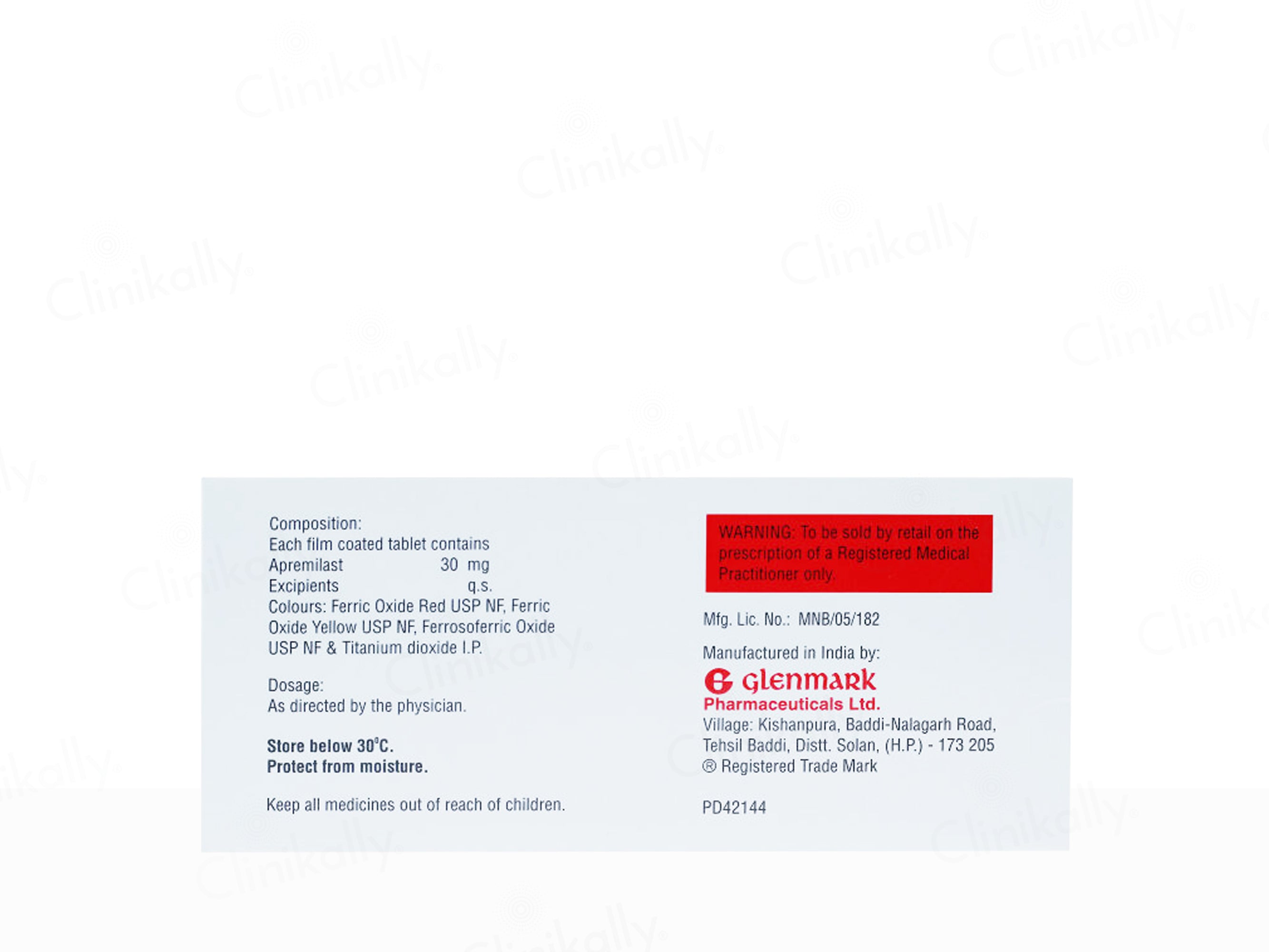 Aprezo 30mg Tablet