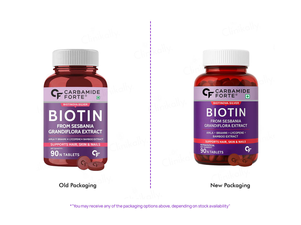 Carbamide Forte Biotin With Amla, Brahmi & Bamboo Extract Nutraceutical Tablet