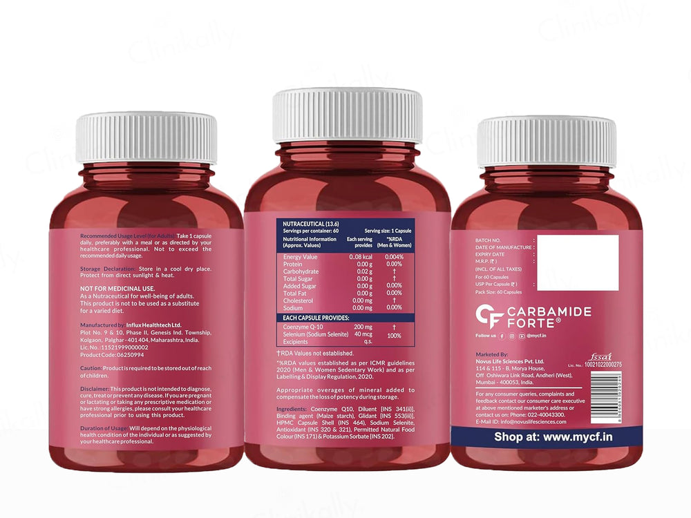 Carbamide Forte Coenzyme Q10 200mg Capsule