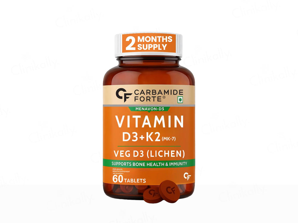 Carbamide Forte Vitamin D3 + Vitamin K2 MK7 Tablet