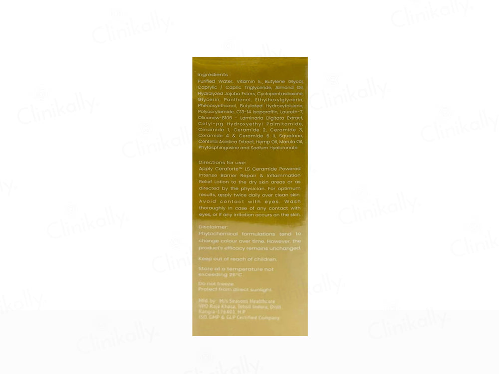 Ceraforte LS Ceramide Powered Intense Barrier Repair & Inflammation Relief Lotion