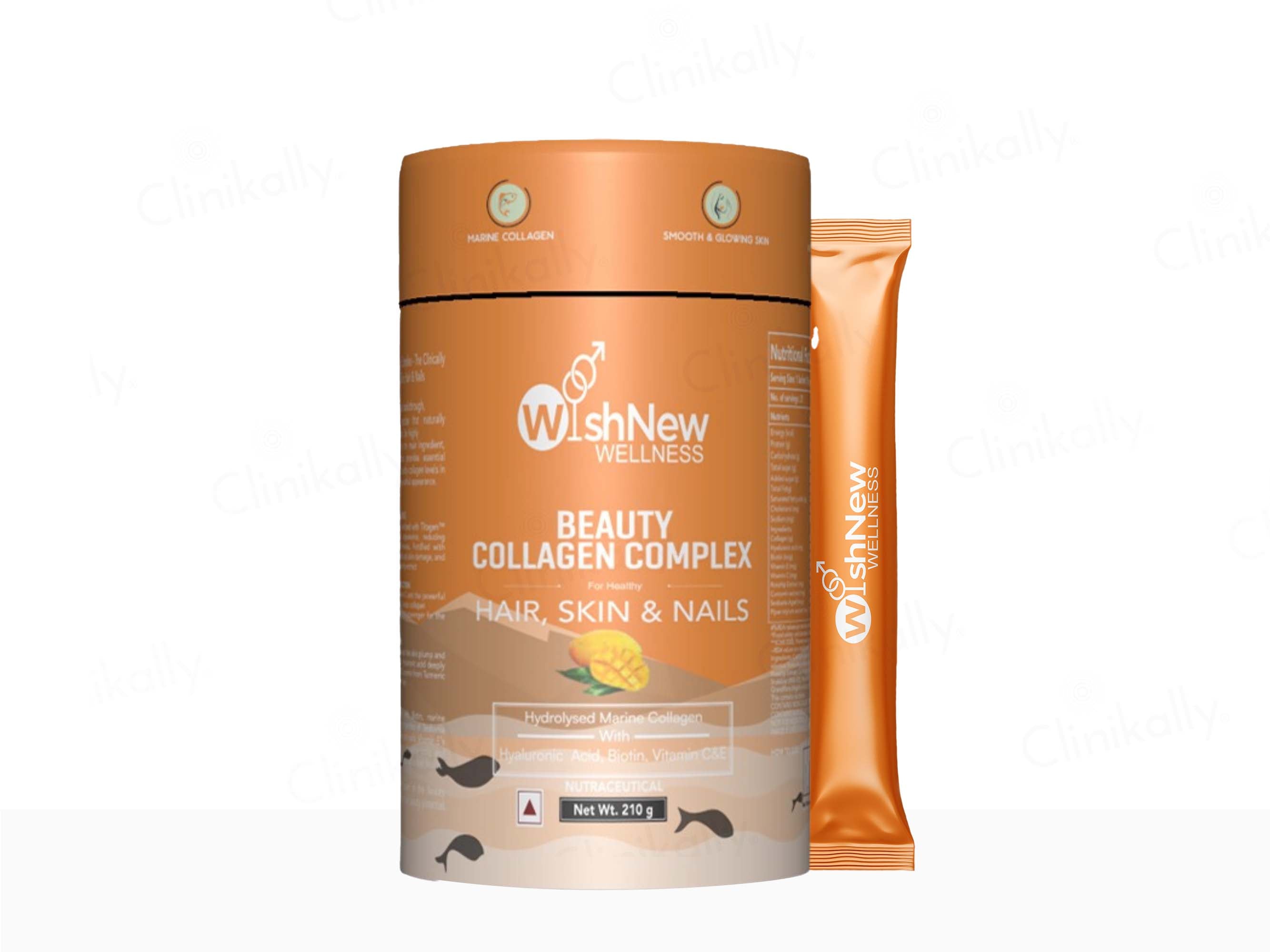 WishNew Wellness Beauty Collagen For Healthy Hair, Skin & Nails - Clinikally