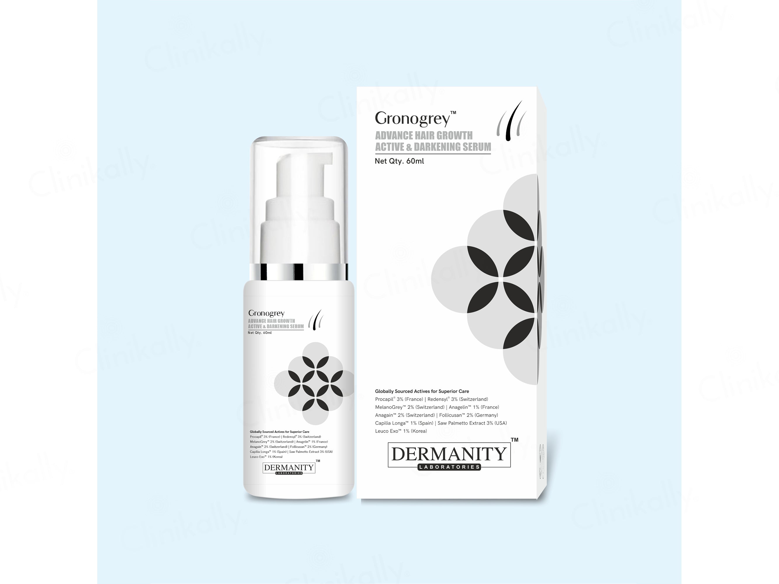 Dermanity Gronogrey Advance Hair Growth Active & Darkening Serum