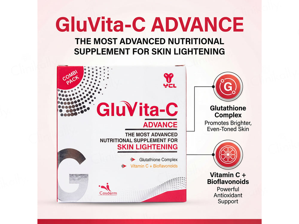 Gluvita-C Advance Skin Lightening Nutritional Supplement Kit