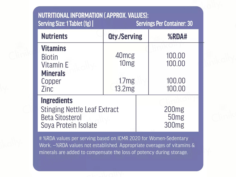 HK Vitals DHT Blocker With Biotin Tablet