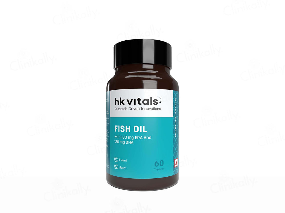HK Vitals Fish Oil 1000mg with 180mg EPA and 120mg DHA Capsule
