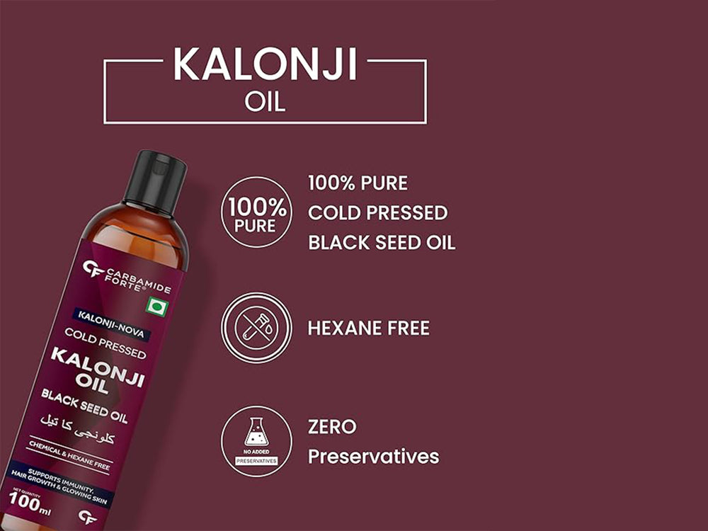 Carbamide Forte Cold Pressed Kalonji Oil For Hair Growth & Skin