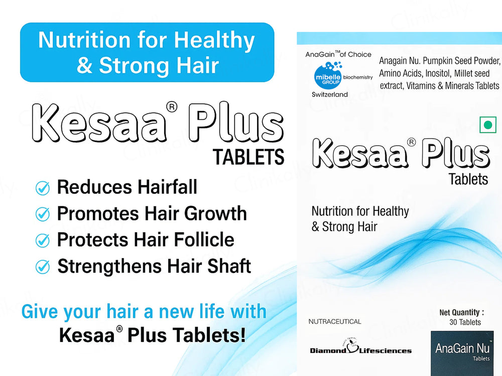 Kesaa Plus Nutraceutical Tablet For Healthy & Strong Hair