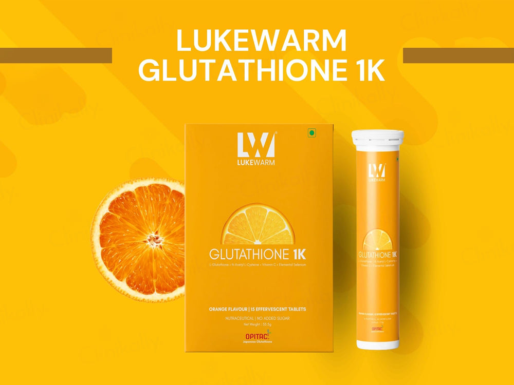 Lukewarm Glutathione 1K Nutraceutical Effervescent Tablet
