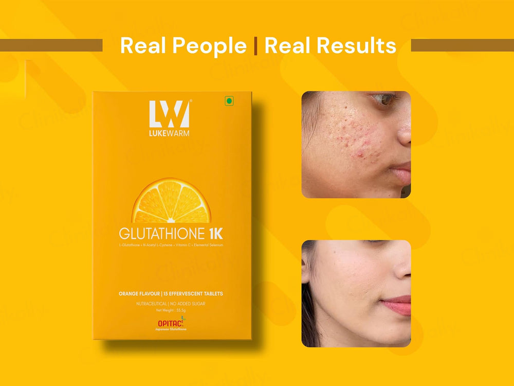 Lukewarm Glutathione 1K Nutraceutical Effervescent Tablet