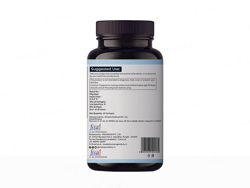 Miduty Krill Omega Complex Softgel Capsule