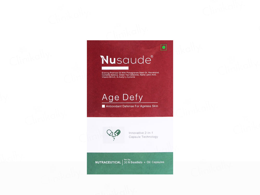 Nusaude Age Defy Nutraceutical Beadlets + Oil Filled Capsule
