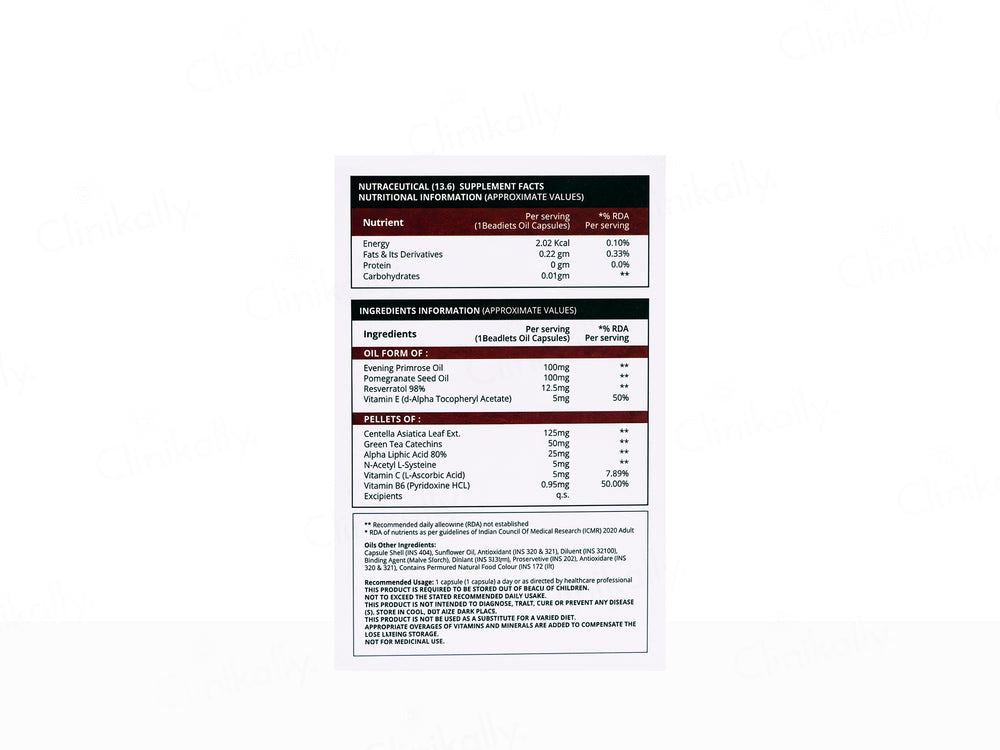 Nusaude Age Defy Nutraceutical Beadlets + Oil Filled Capsule