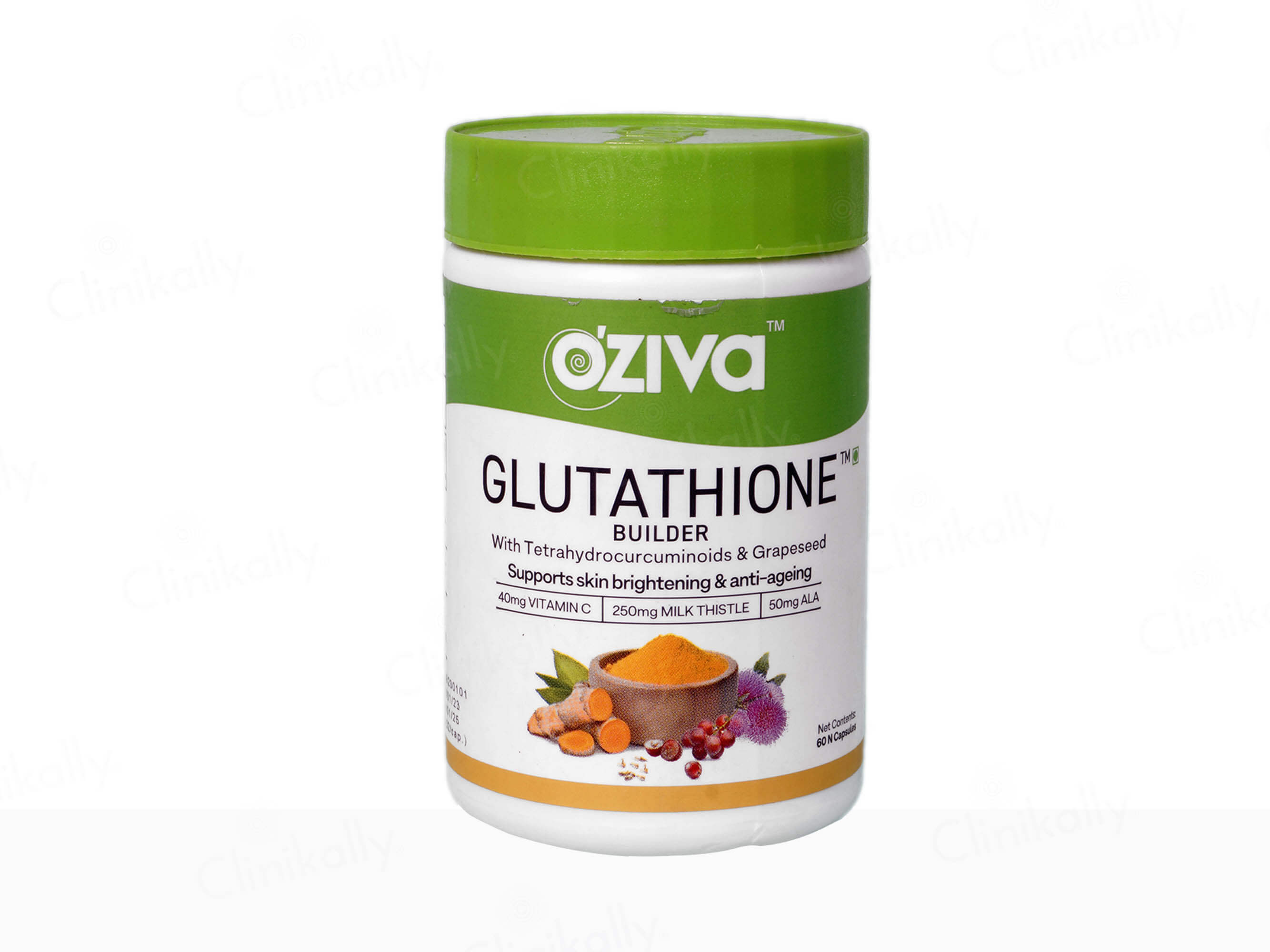 OZiva Glutathione Builder with ALA Skin Vitamins Selenium for Ski