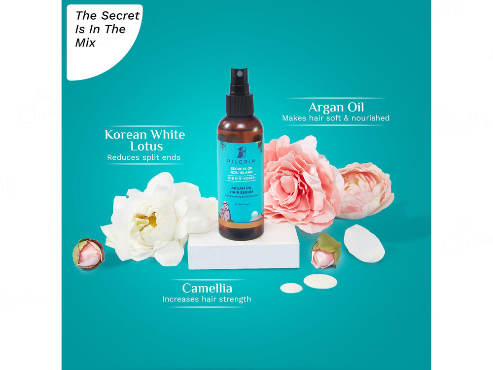 Pilgrim Argan Oil Hair Serum with Camellia & White Lotus