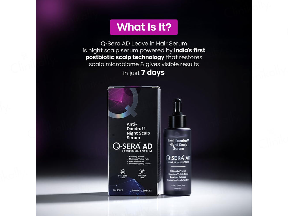Q-Sera AD Anti-Dandruff Night Scalp Leave-In Hair Serum