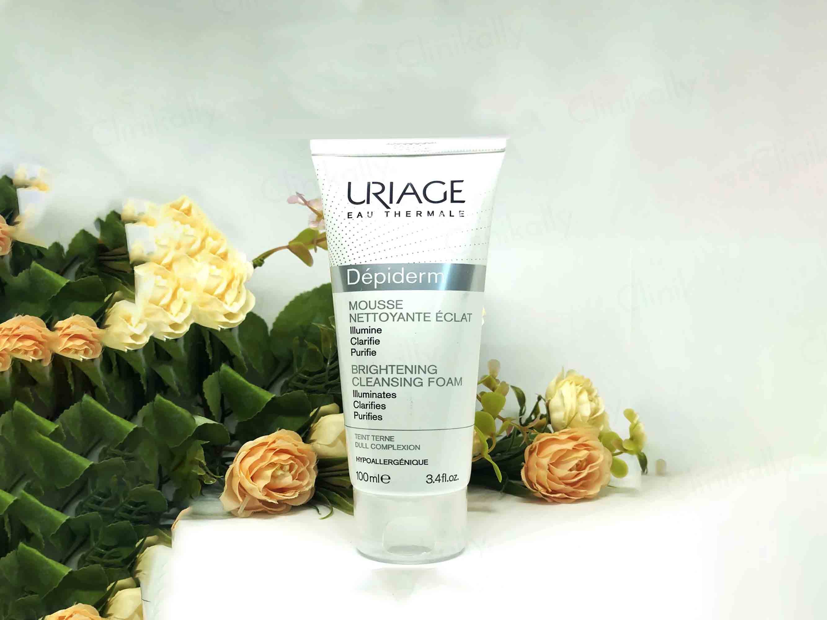 Uriage Depiderm Mousse Brightening Cleansing Foam - Clinikally