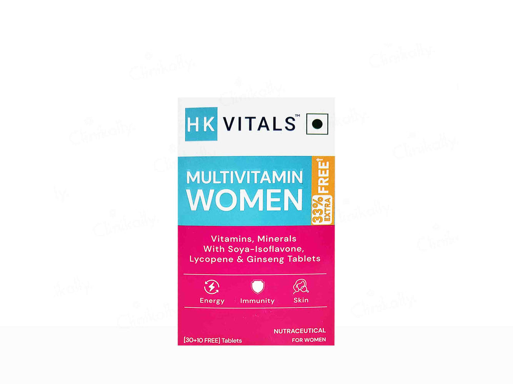 HK Vitals Multivitamin With Soya-Isoflavones, Lycopene & Ginseng Extract Tablet For Women