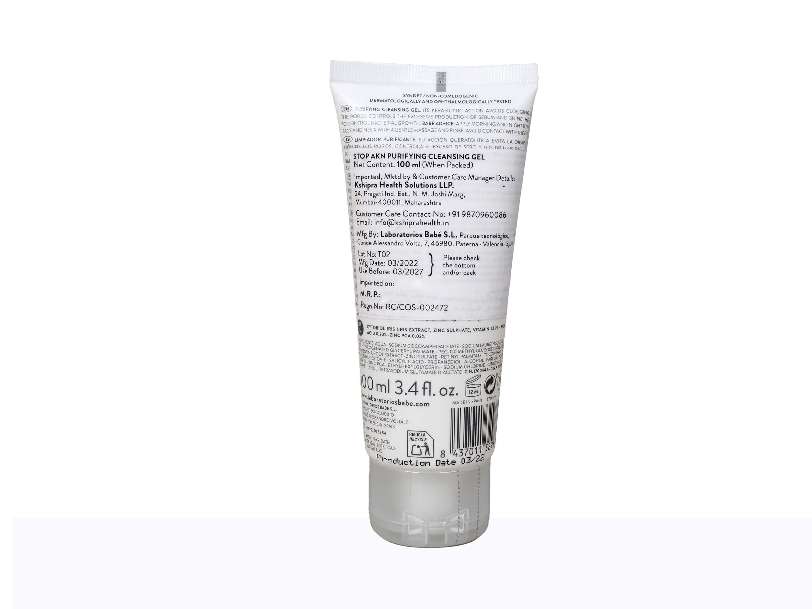 BABE Stop AKN Purifying Cleansing Gel - Clinikally