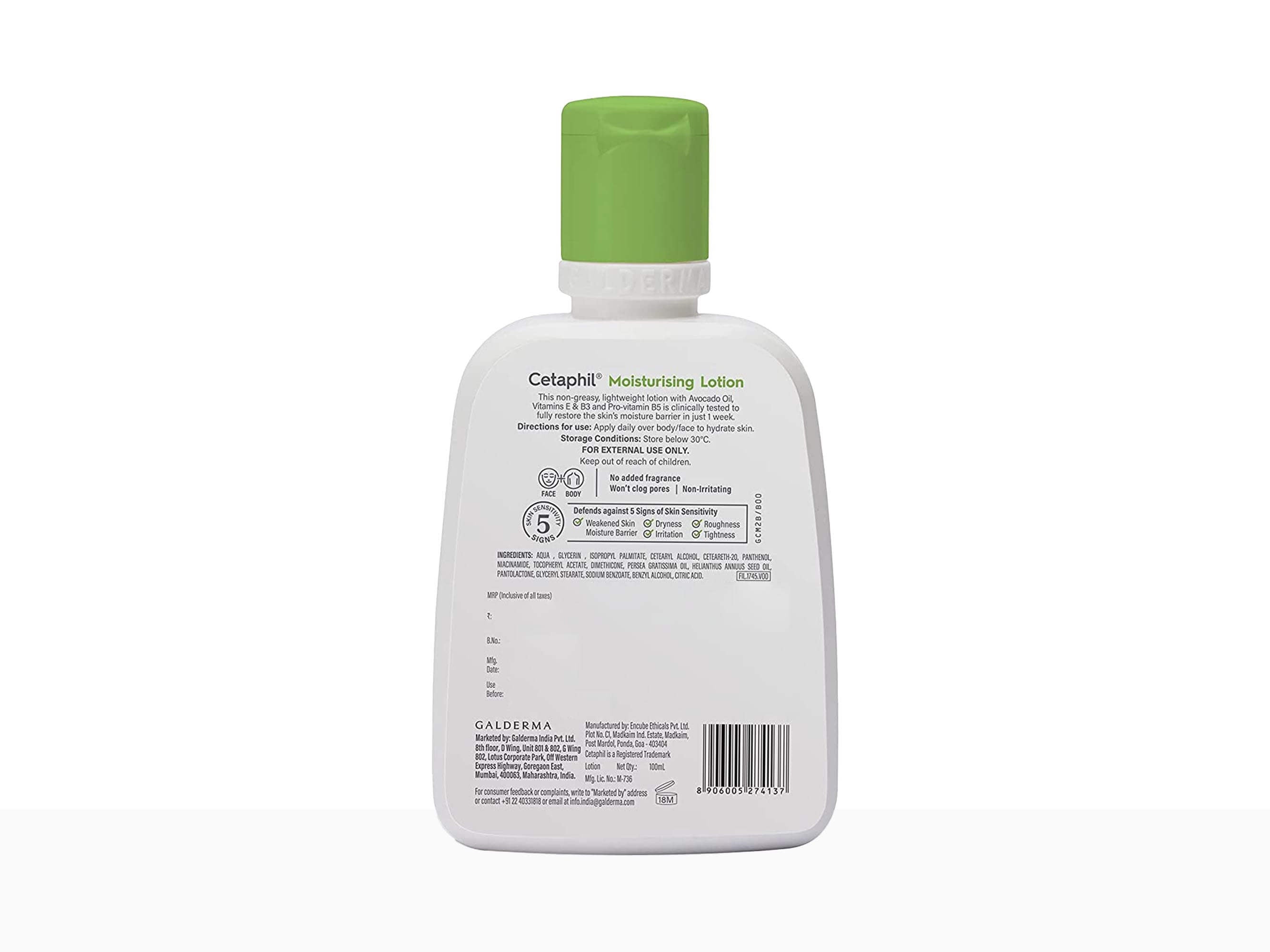 Cetaphil Moisturising Lotion (Normal to Combination, Sensitive Skin) - Clinikally
