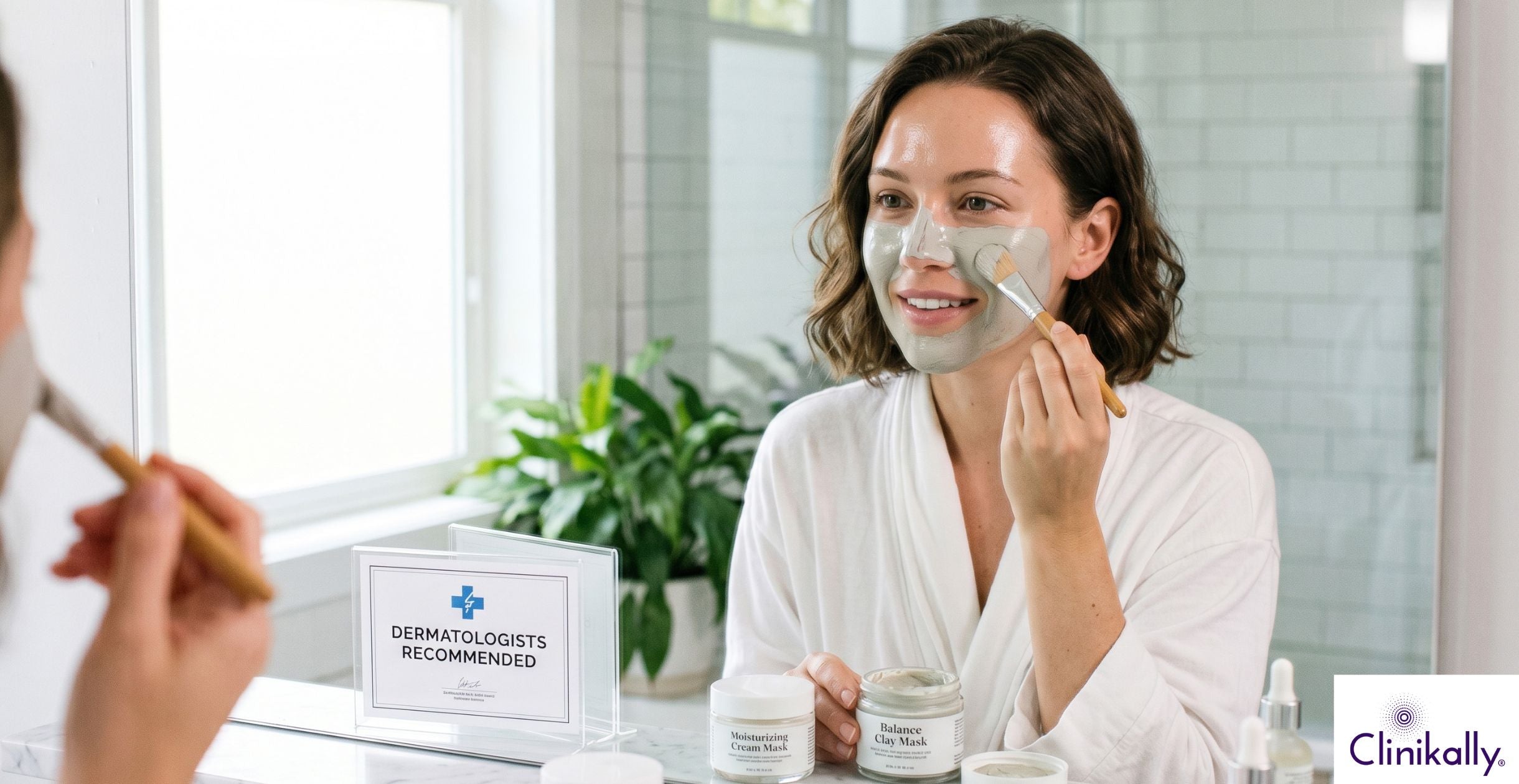 Dermatologist-recommended clay mask for combination skin