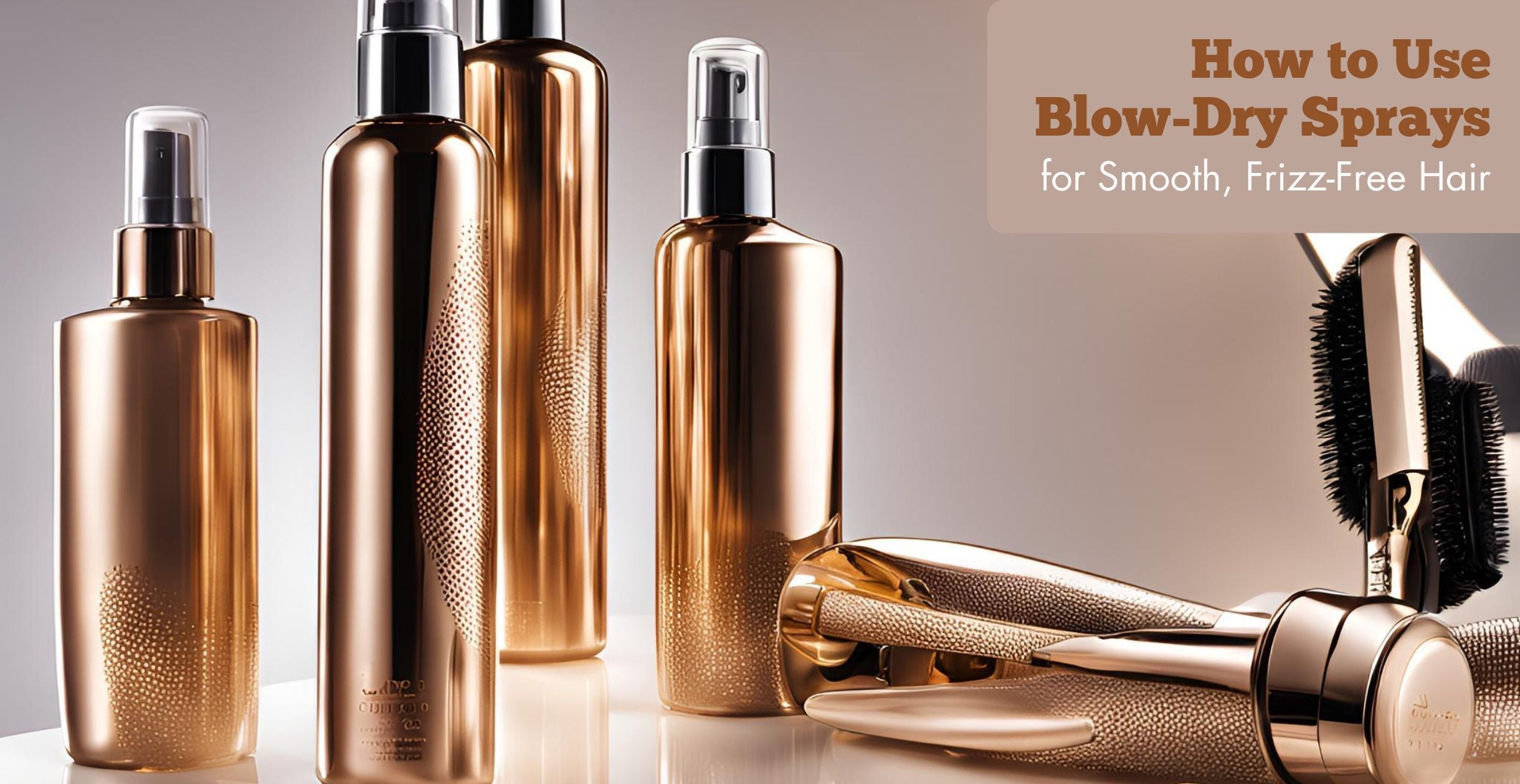 How to Use Blow-Dry Sprays for Smooth, Frizz-Free Hair