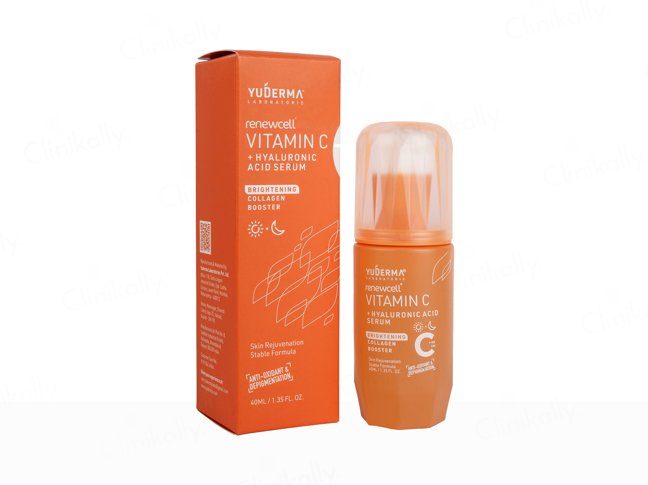 Yuderma Renewcell  Vitamin-C +  Hyaluronic Acid Serum