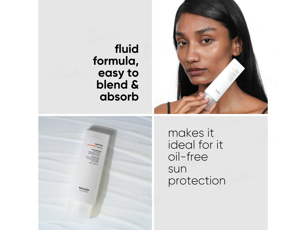 Minimalist Light Fluid Face Sunscreen SPF 50 PA++++