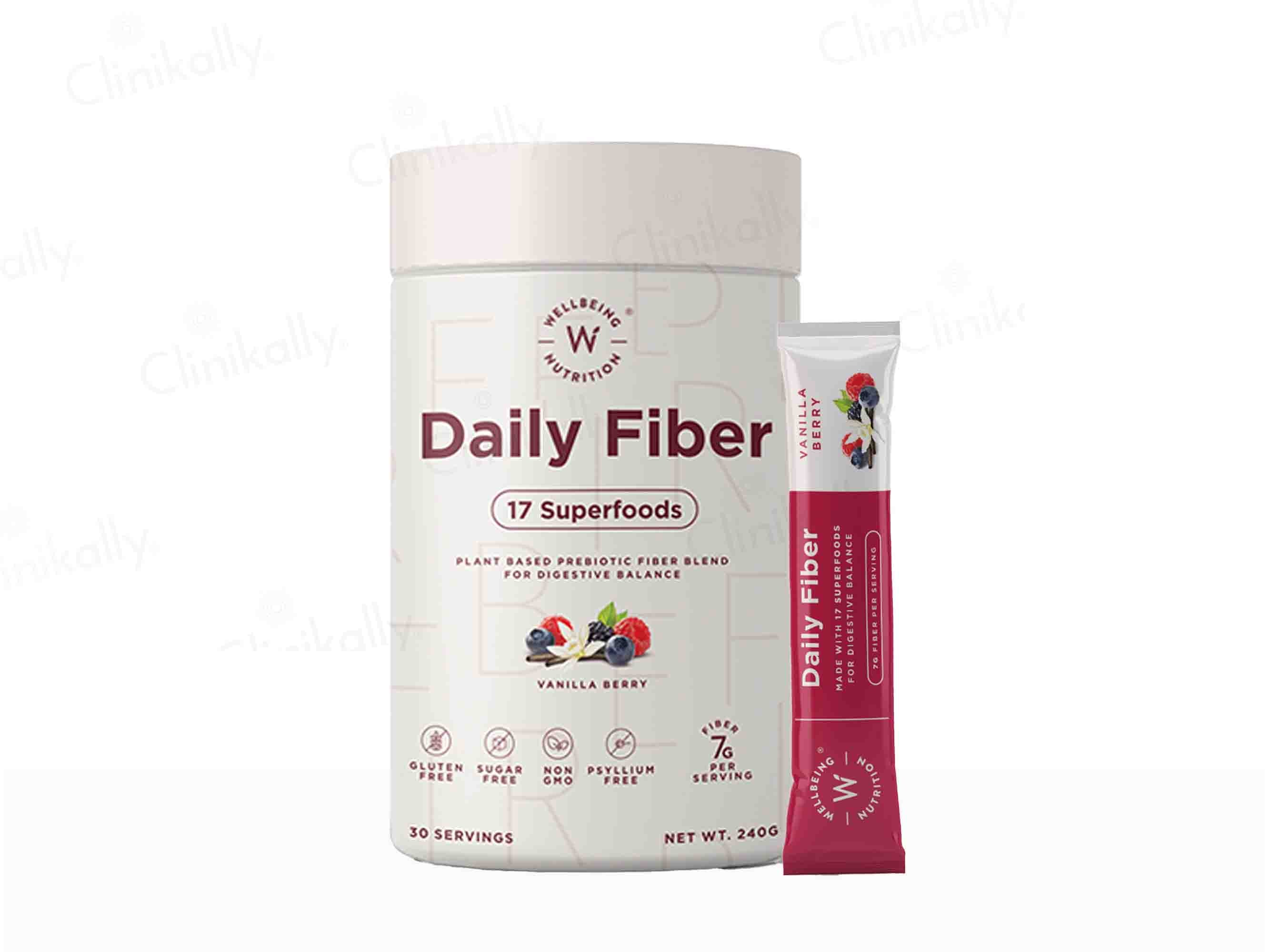 Wellbeing Nutrition Daily Fiber Powder - Clinikally