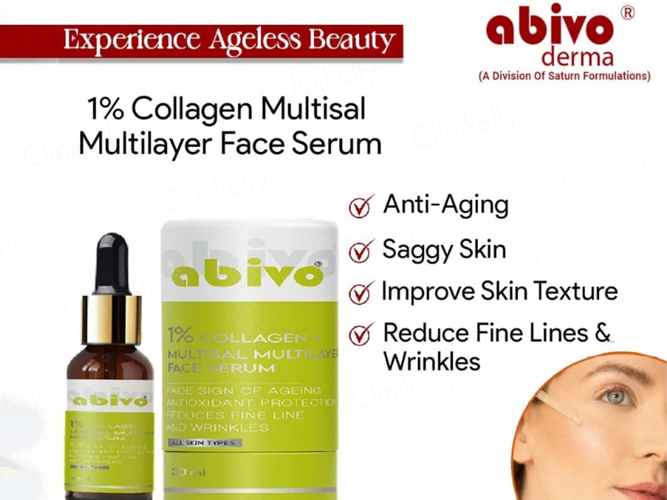 Abivo 1% Collagen + Multisal Multilayer Face Serum