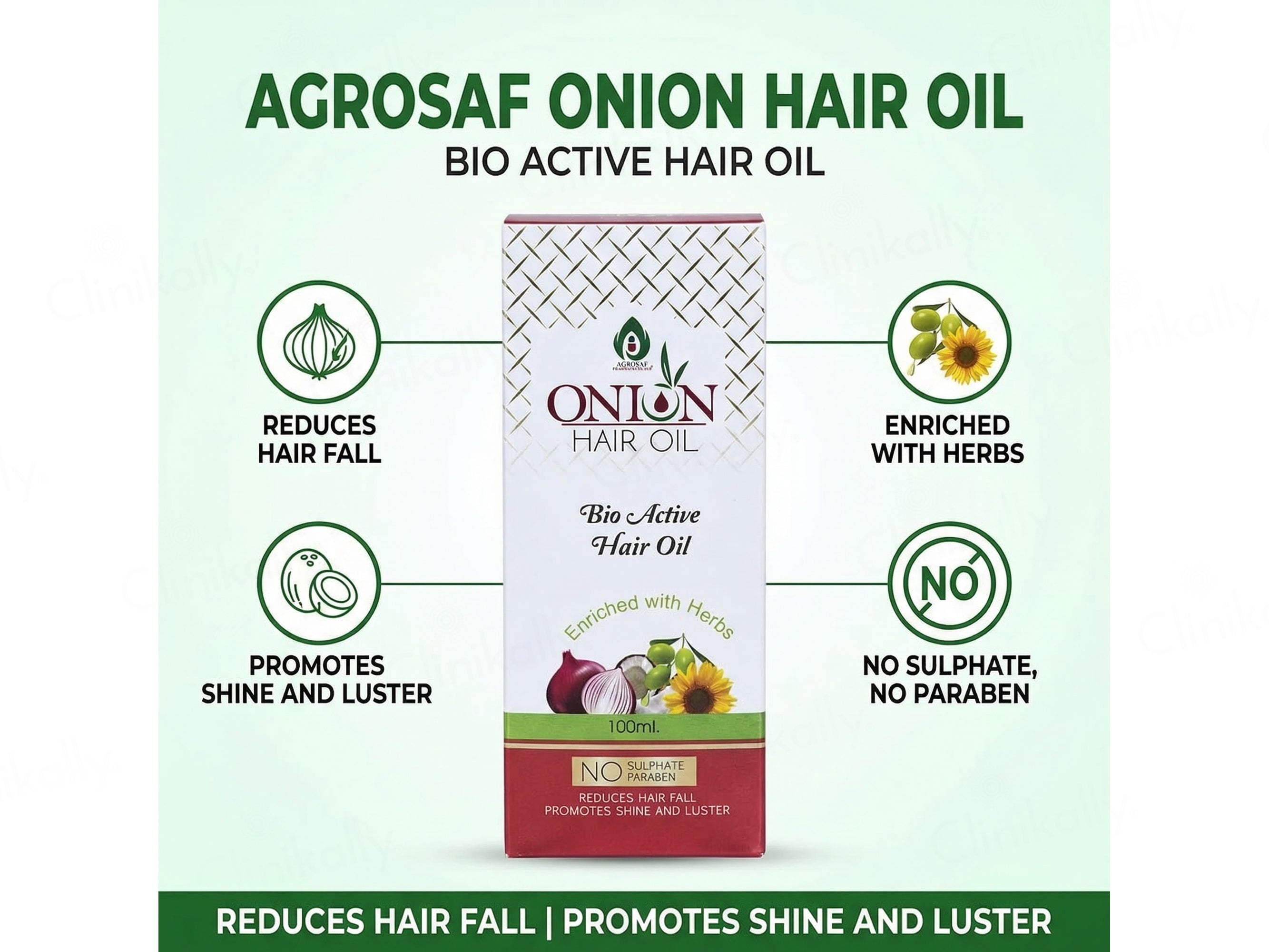 Agrosaf Onion Bio Active Hair Oil