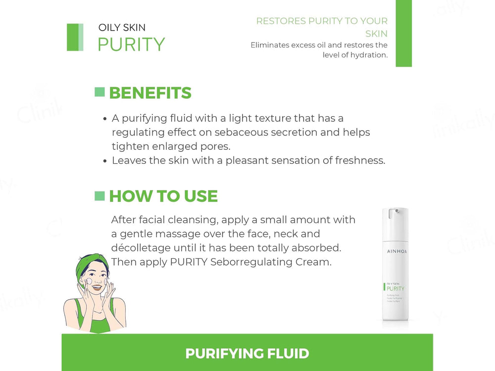 Ainhoa Purity Purifying Fluid For Oily Skin