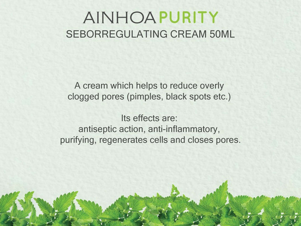 Ainhoa Purity Seborregulating Cream For Oily Skin