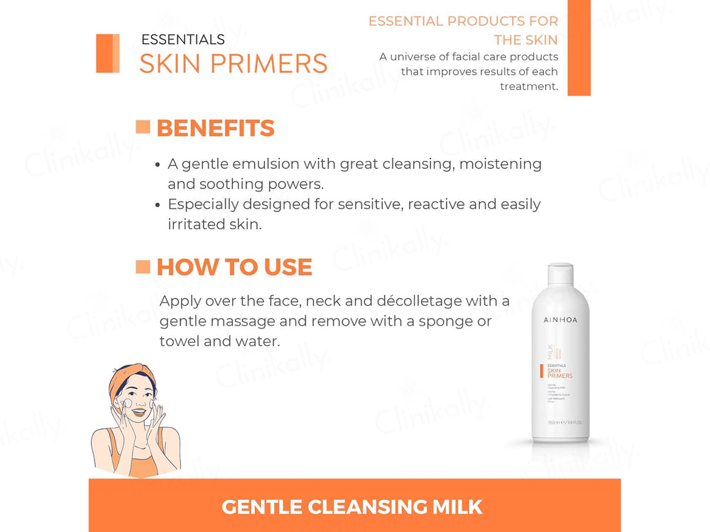 Ainhoa Skin Primers Gentle Cleansing Milk For Sensitive Skin