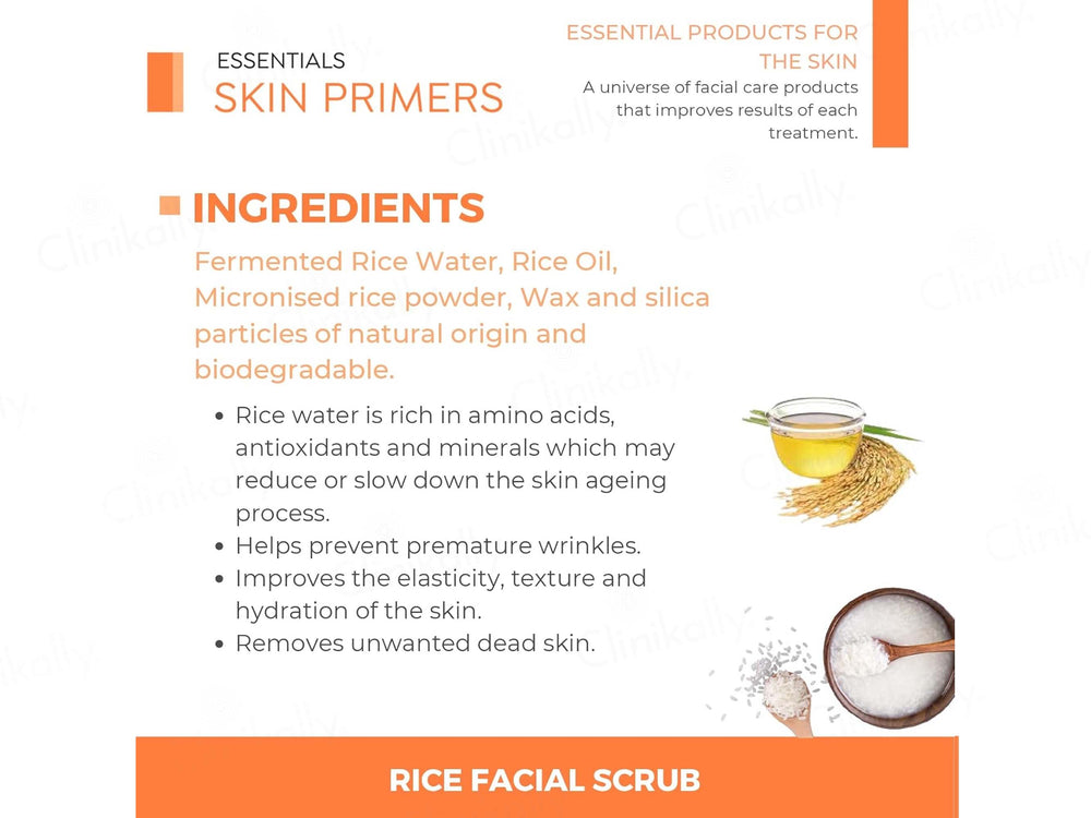 Ainhoa Skin Primers Rice Facial Scrub