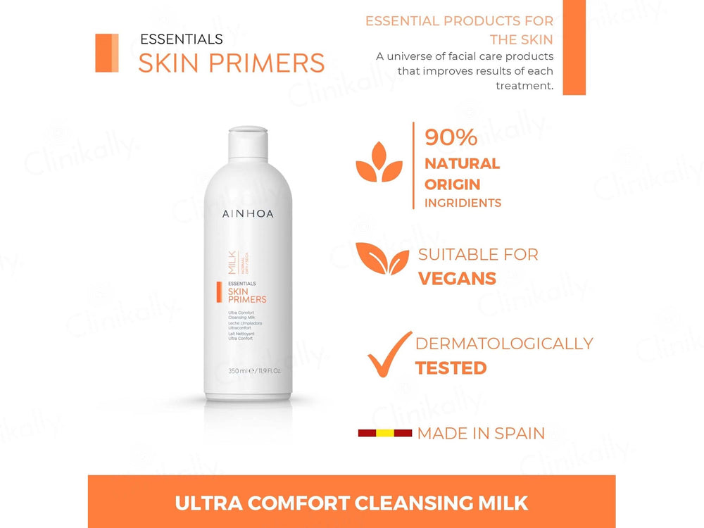 Ainhoa Skin Primers Ultra Comfort Cleansing Milk For Normal & Dry Skin