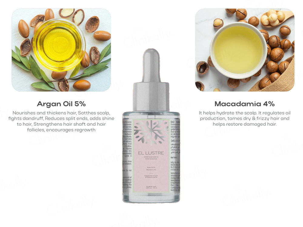 Akasa Cosmetics El Lustre Shiny Hair Serum With Silicone