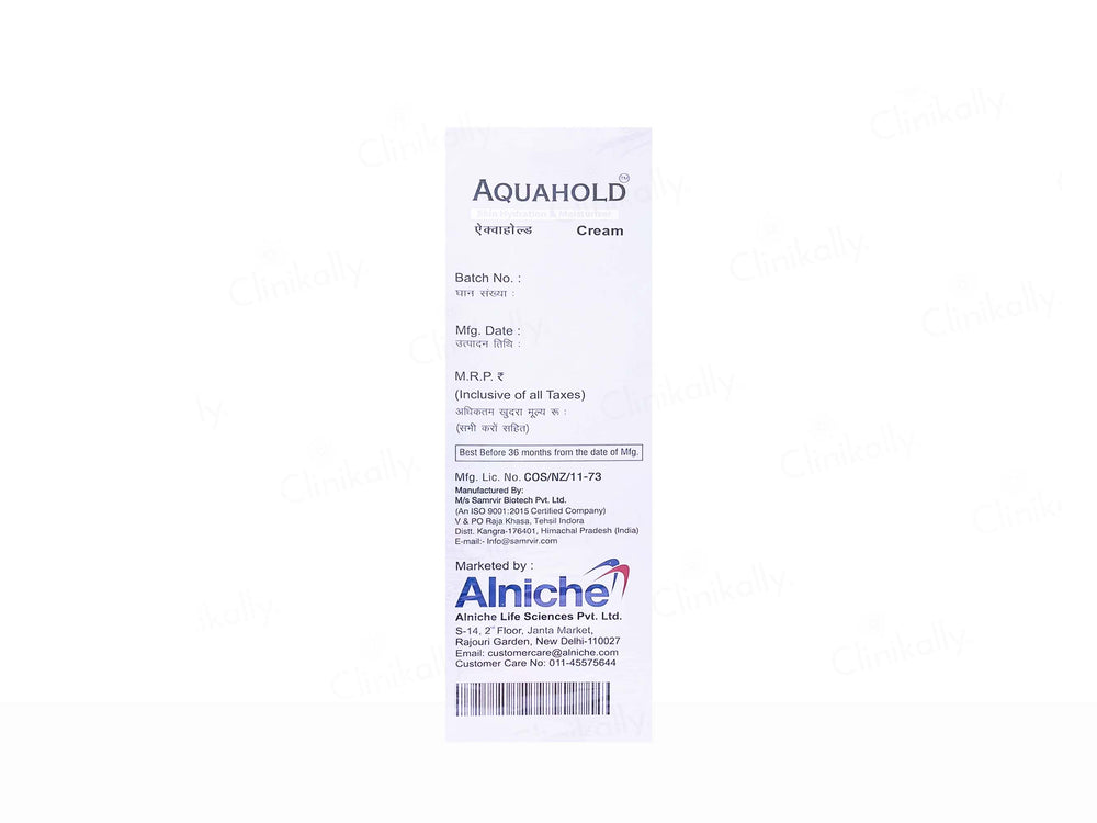 Aquahold Skin Hydration & Moisturizer Cream