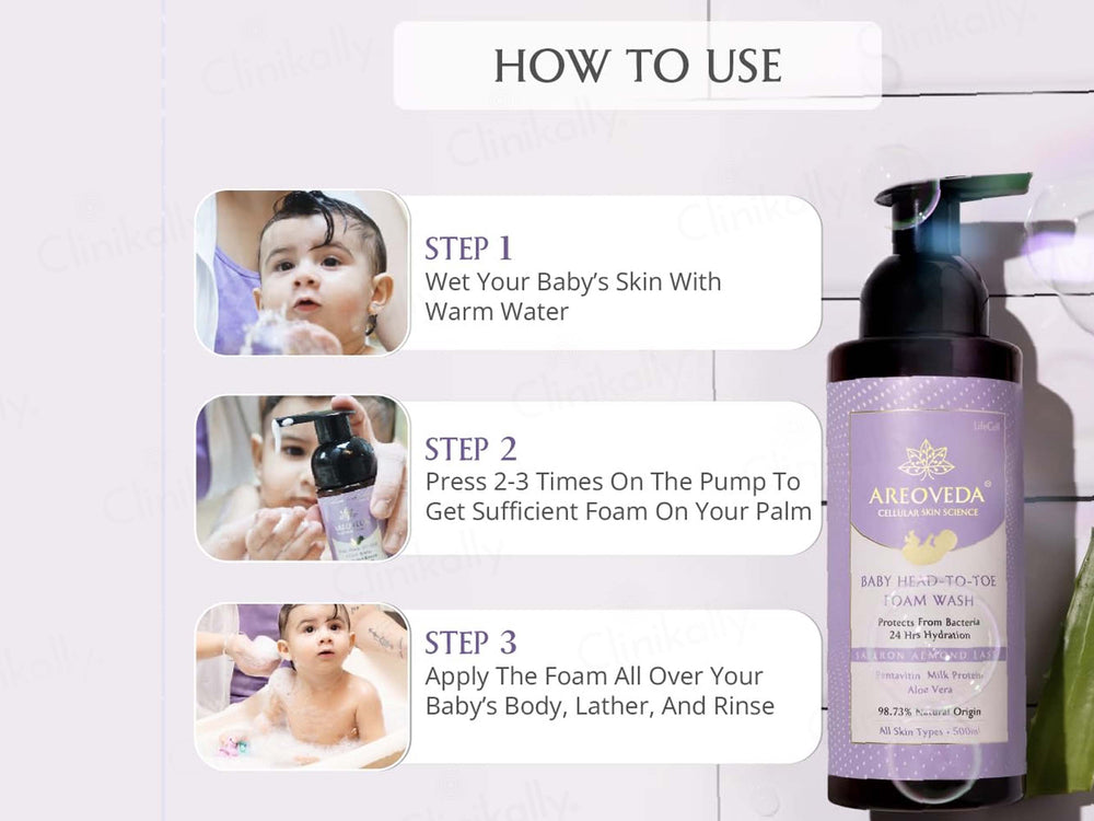 Areoveda Baby Head-To-Toe Foam Wash