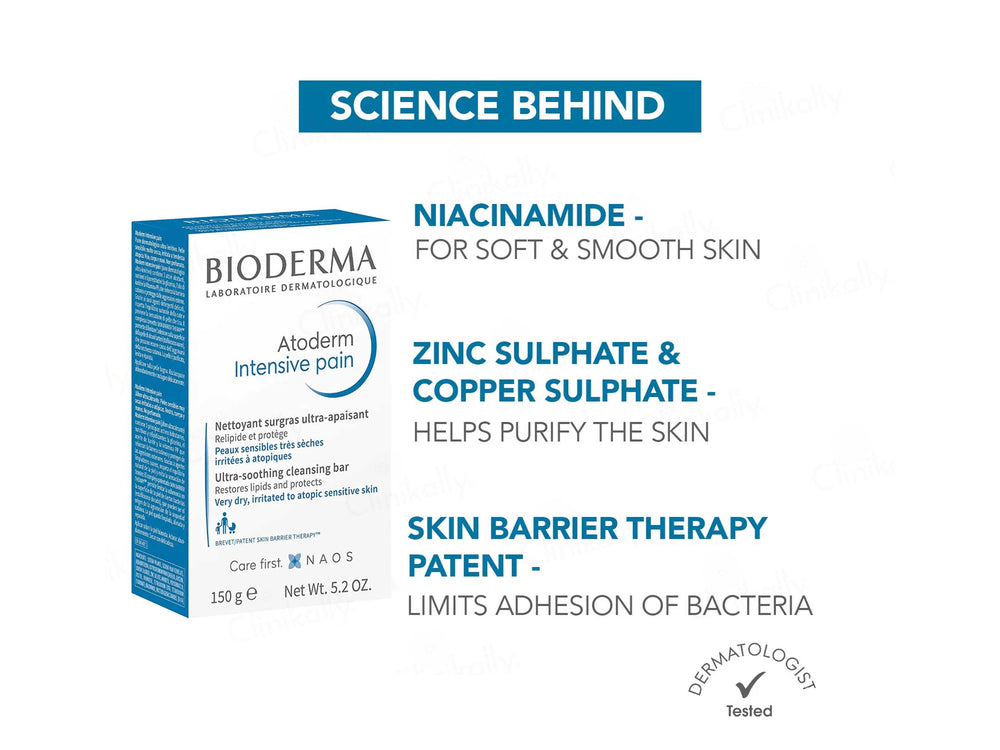 Bioderma Atoderm Intensive Pain Ultra-Soothing Cleansing Bar