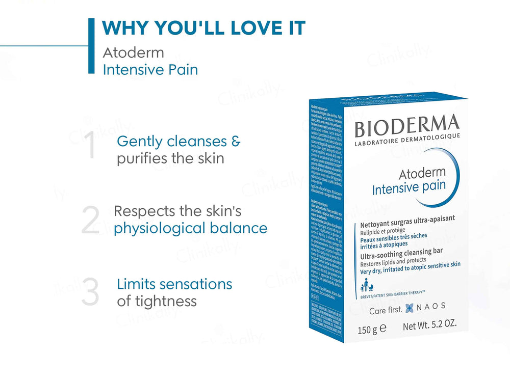 Bioderma Atoderm Intensive Pain Ultra-Soothing Cleansing Bar