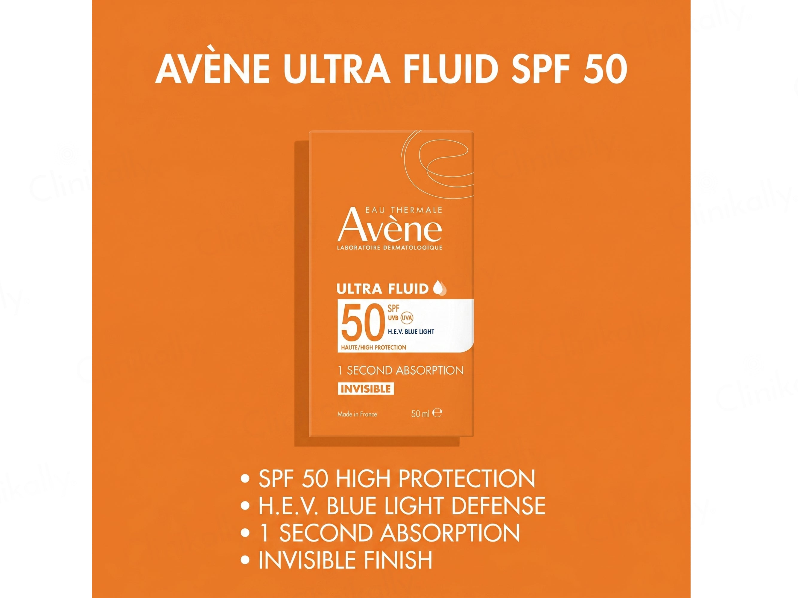 Avene Ultra Fluid Invisible Sunscreen SPF 50