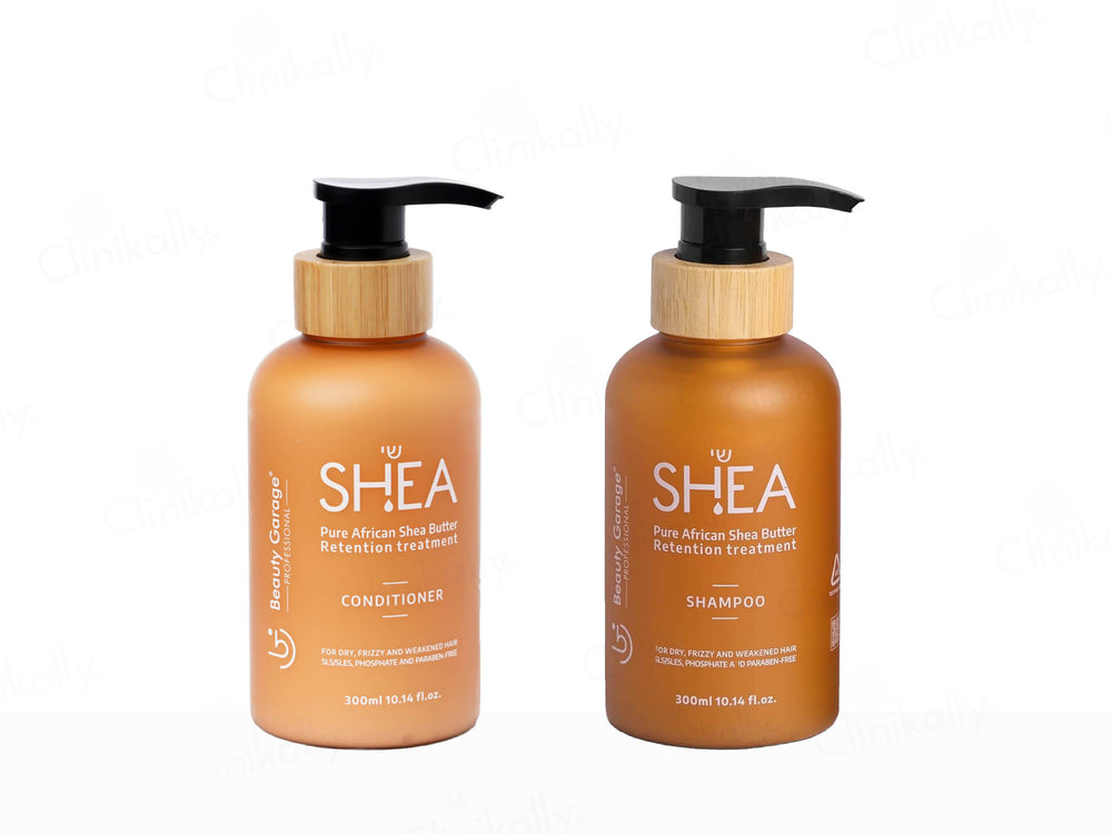 Beauty Garage Pure African Shea Butter Retention Treatment Shampoo + Conditioner