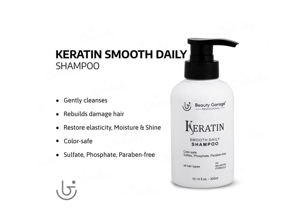 Beauty Garage Keratin Smooth Daily Shampoo