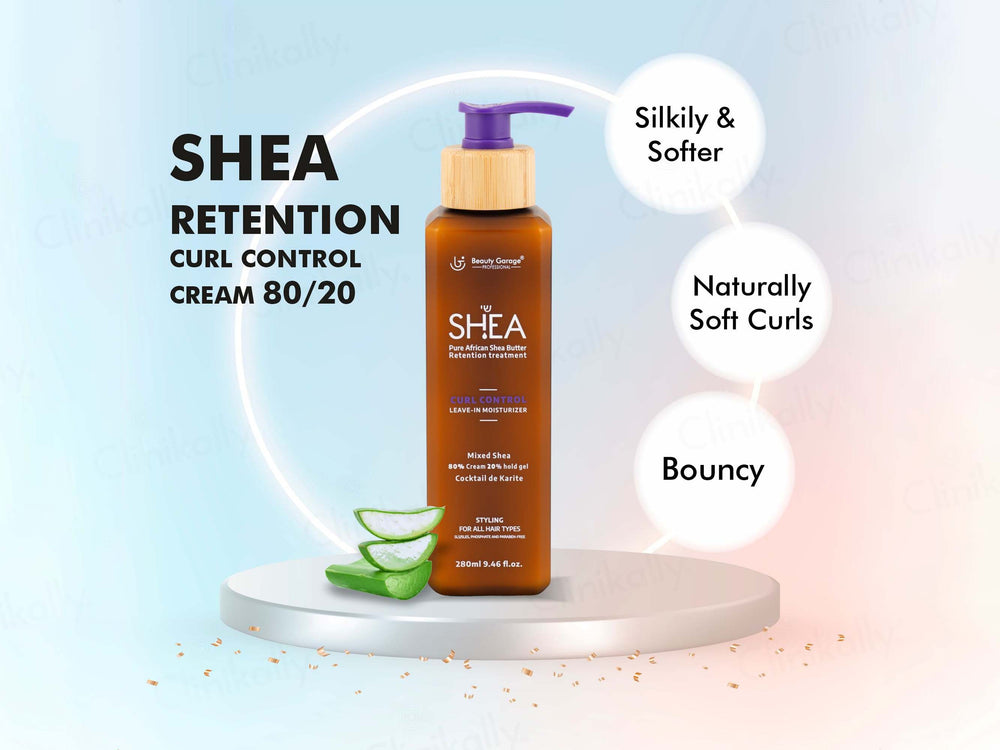 Beauty Garage Pure African Shea Butter Retention Treatment Curl Control Leave-In Moisturizer