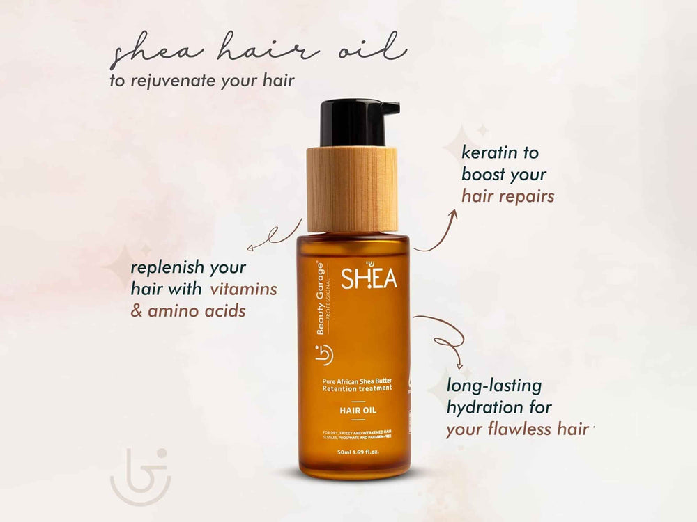 Beauty Garage Pure African Shea Butter Retention Treatment Hair Oil