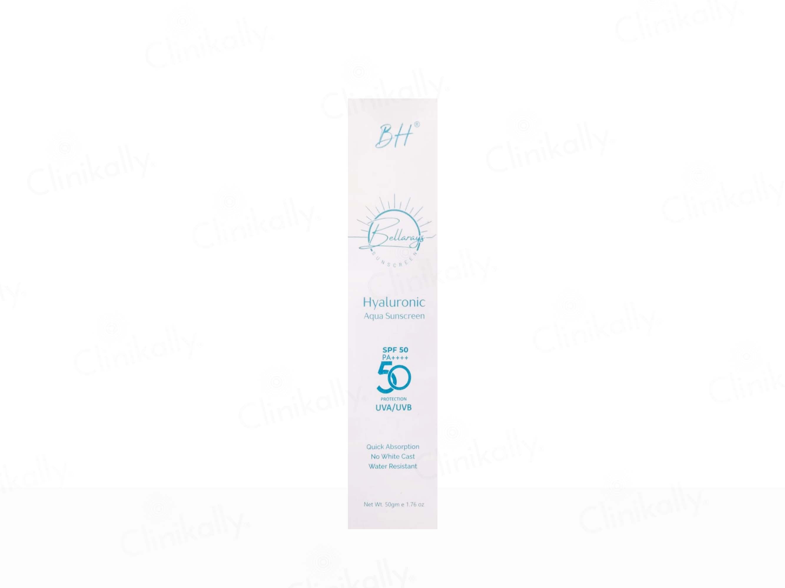 Bellacos Healthcare Bellarays Hyaluronic Aqua Sunscreen SPF 50 PA++++